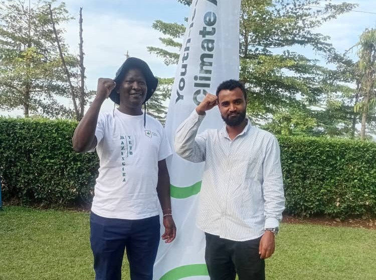 Collins in Uganda for climate education gathering